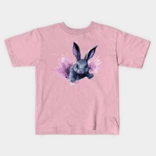 Boundless Joy: The Pastel Pink Burst of the Jumping Rabbit Kids T-Shirt